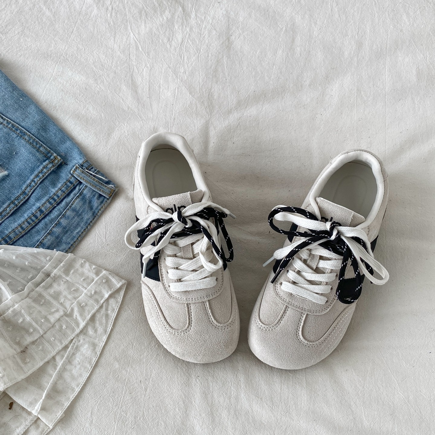 喜叔复古丑萌大头德训鞋女2026新款春季厚底小白鞋休闲运动板鞋子,淘宝优惠券,粉丝福利购,淘宝优惠卷