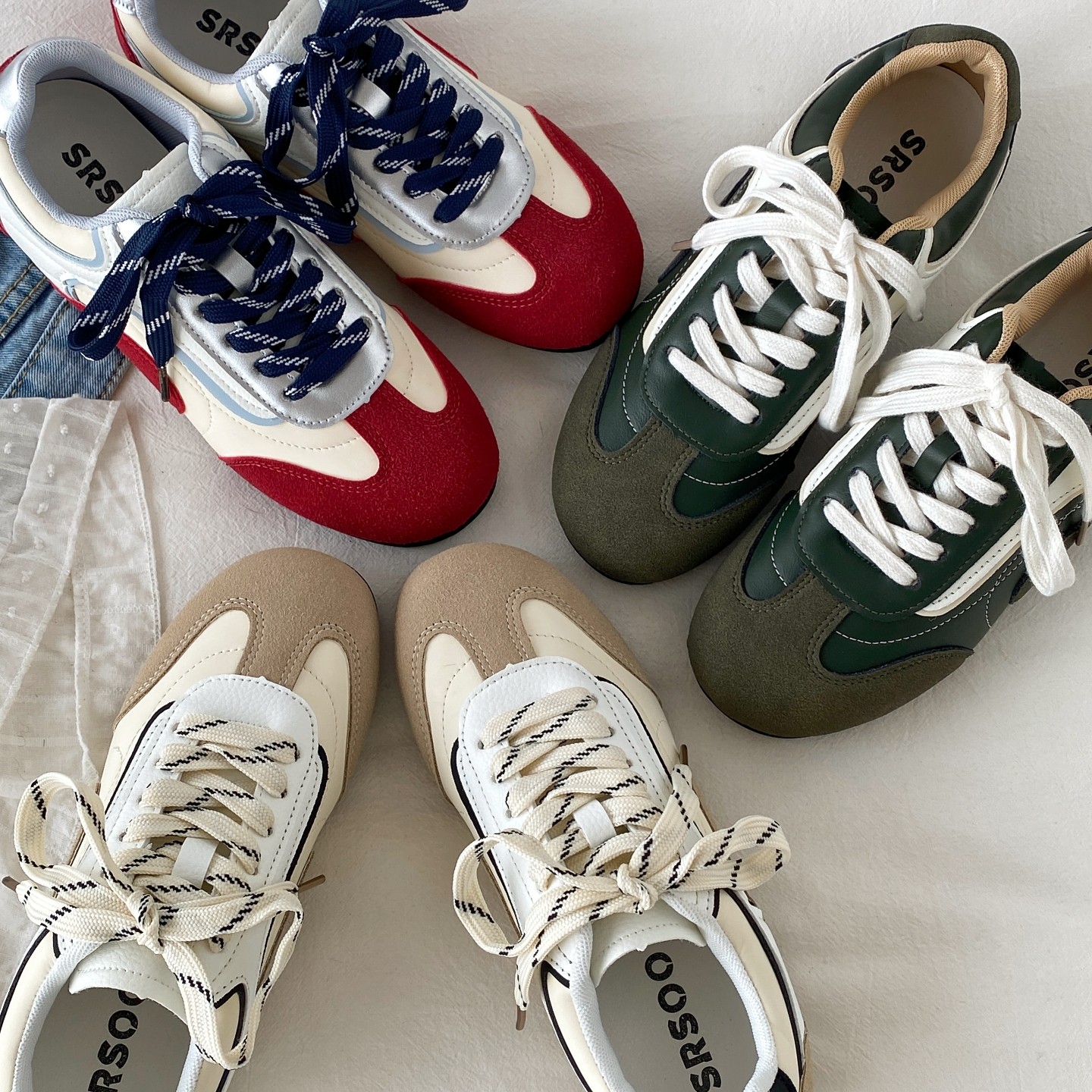 喜叔复古红色平底内增高德训鞋女款春秋百搭阿甘鞋休闲运动小白鞋,淘宝优惠券,粉丝福利购,淘宝优惠卷