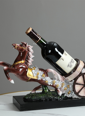 酒架子摆设电视柜美式风马拉车