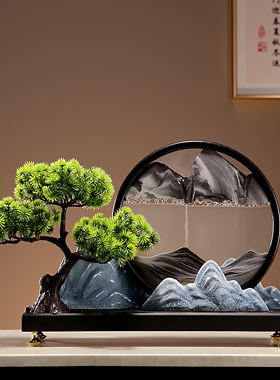 时代印象陶瓷解压新中式流沙画