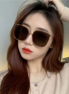 新款欧美时尚GM墨镜女大框黑色太阳眼镜网红太阳镜直播款