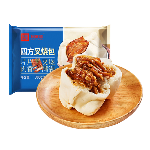 乐肴居四方叉烧包 早餐半成品速冻食品广式早茶点心速食港式包子 - 图3
