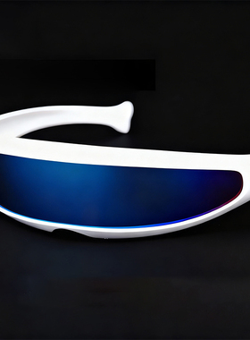 未来科技镭射朋克遮阳太阳镜炫酷