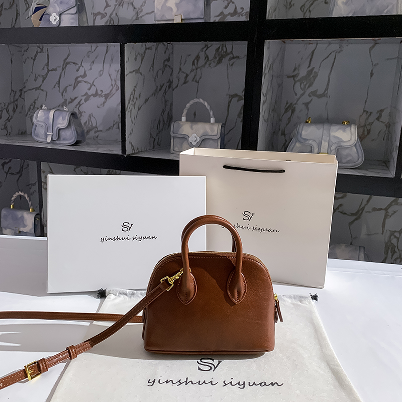 2025超火小包包新款棕色包包女士贝壳包迷你小包包手提单肩斜挎包,淘宝优惠券,粉丝福利购,淘宝优惠卷