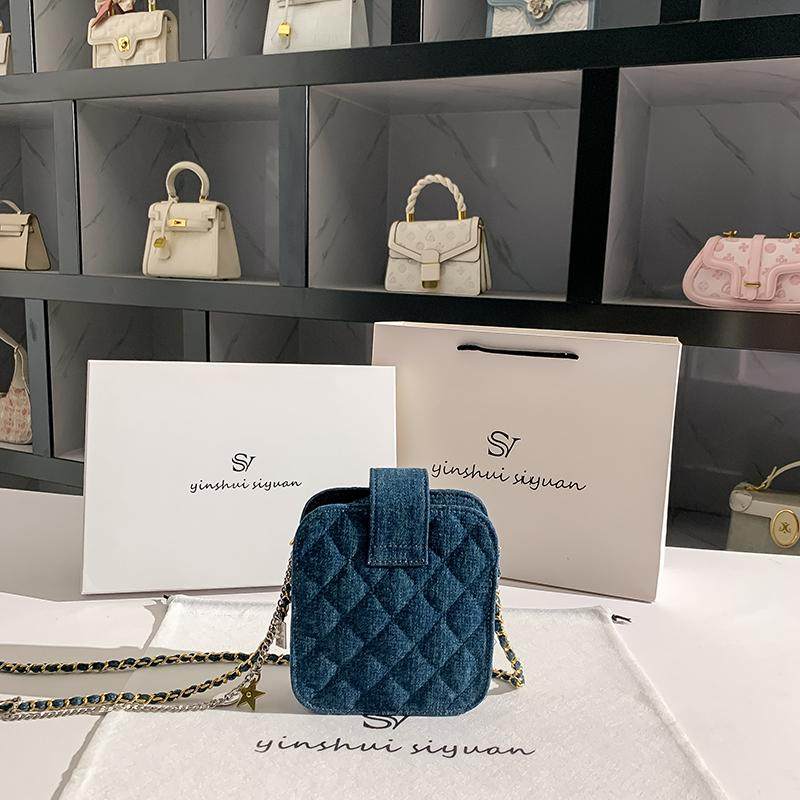 小众牛仔布精致牛仔包女士手机包斜挎小包2025新款凯旋门复古单肩,淘宝优惠券,粉丝福利购,淘宝优惠卷