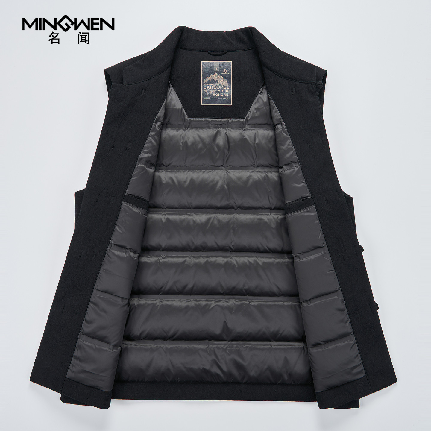 立领纯棉羽绒马甲男冬季加厚保暖中国风盘扣复古无袖唐装背心坎肩,淘宝优惠券,粉丝福利购,淘宝优惠卷