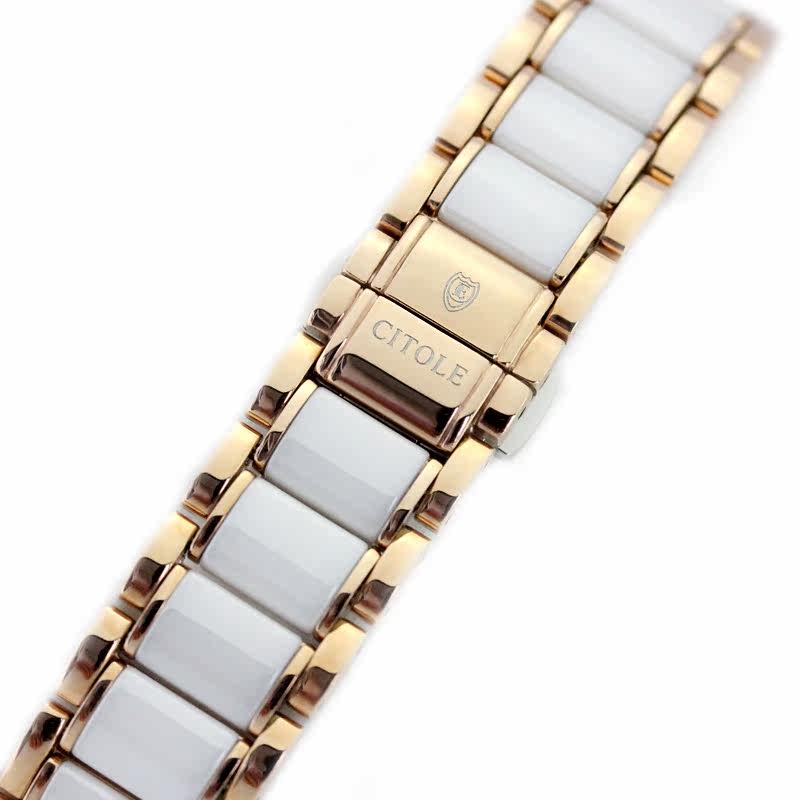 西腾专柜正品白陶瓷全自动镶钻女表 玛丽莎手表国产腕表