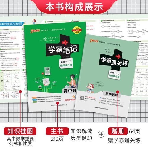2026版新教材PASS学霸笔记高中语文数学英语物理化学生物政治历史地理文言文人教版全套高考必修高一学霸笔记高二高三教辅资料书 - 图1