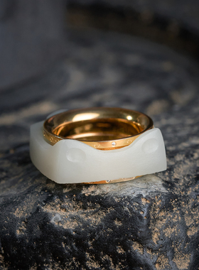 山海攻器猫方戒和田白玉