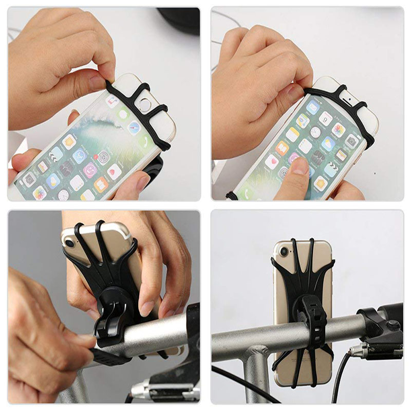 New Strap Silicone iPhone Bike Mount motorcycle phone holder-图1