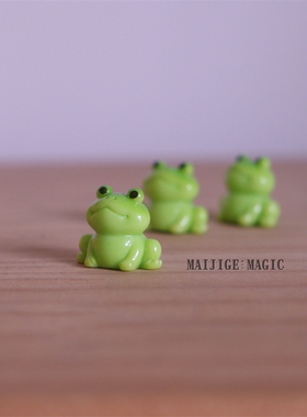 绿色小青蛙微景观摆件装饰动物