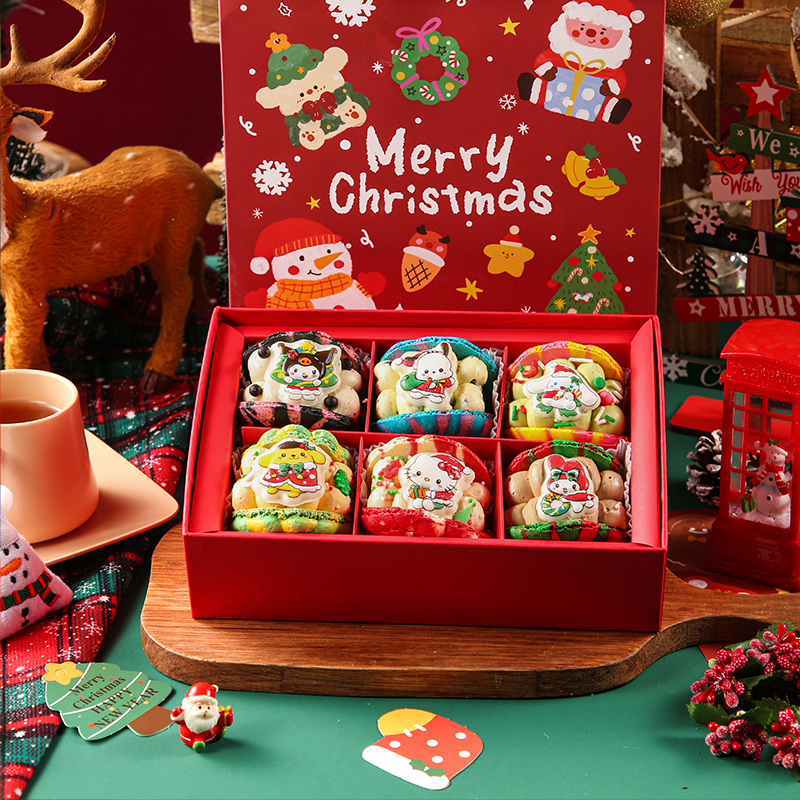 莫琳烘焙圣诞节甜点三丽鸥马卡龙糕点蛋糕礼盒节日甜品生日礼物 - 图2