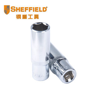 钢盾工具汽保工具套筒3/8加长套筒10mm系列镀铬公制套筒汽修维修