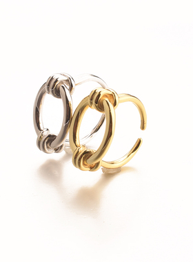 男女通用925纯银小众不规则戒指