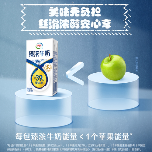 伊利旗舰店Mini臻浓牛奶125ml*20盒*1箱早餐咖啡伴侣牛奶百补11月 - 图1