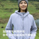 Grey Shell Merino Wool ຂອງແມ່ຍິງ Jacket padded