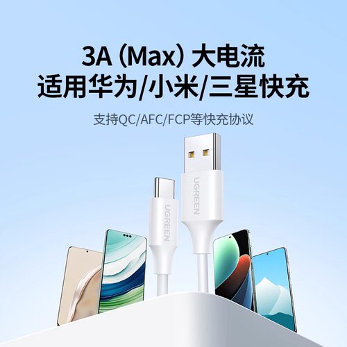 绿联适用苹果17充电线iPhone16promax15usb转typec车载carplay数据线安卓手机typc快充电宝充电器线转换接口 - 图1