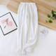 Sweet and fresh women's pure cotton trousers