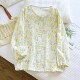ພາກຮຽນ spring ແລະດູໃບໄມ້ລົ່ນ Ladies Pure Cotton Long Sleeve Initiative