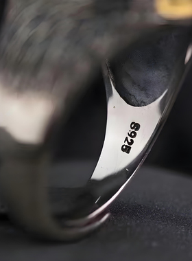 鹰头纯银戒指男女款民族风