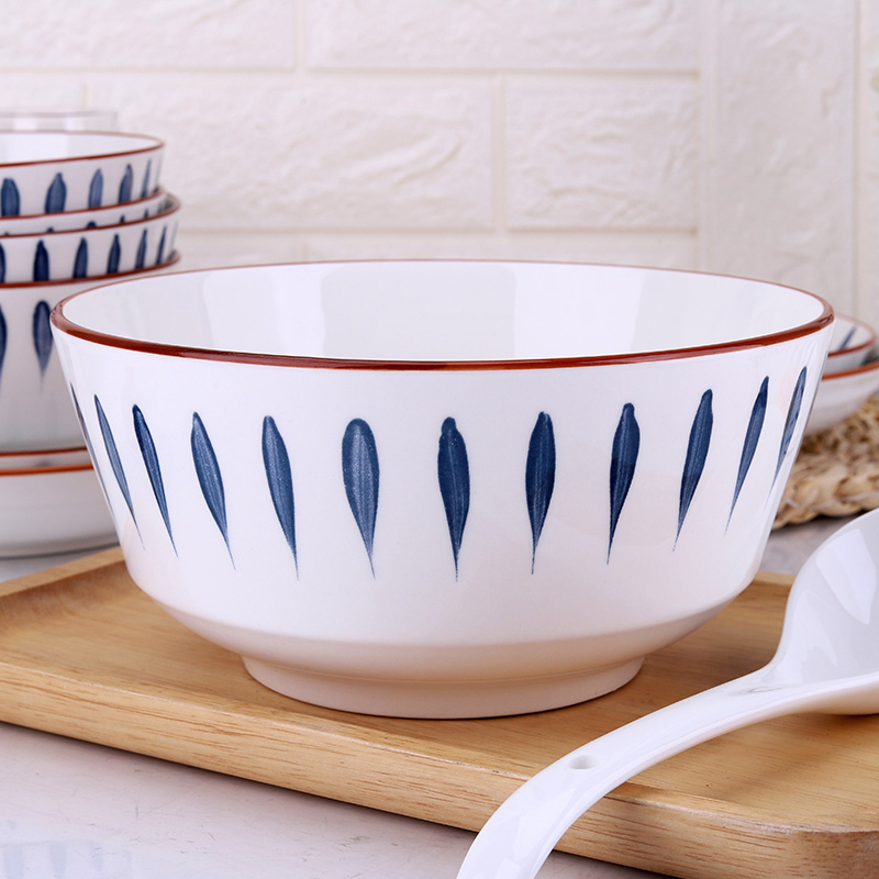 八寸汤碗2021新款家用陶瓷网红装汤的大汤碗个性汤盆单个简约北欧 - 图2
