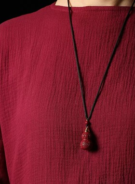 高含量紫金砂朱砂百福葫芦吊坠子