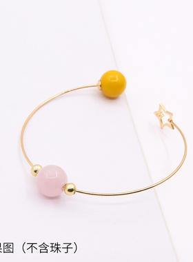 diy螺丝五角星路路通珍珠手圈