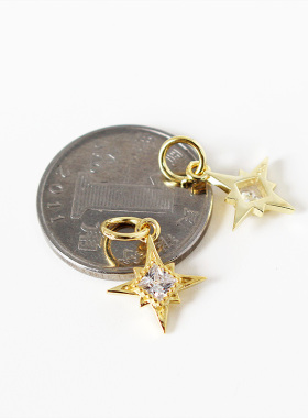 diy串珠配饰微镶锆石月牙手链