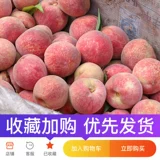 5 косаных персиков крови с фильмами, свежими, выбирая персики красного сердца в сезоне, полную коробку персиков, хрустящие персики, персики, персики