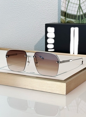 欧美方形男女半框显瘦老钱风墨镜
