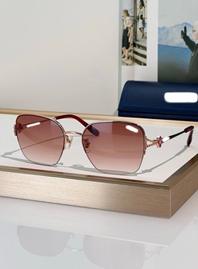 镶钻奢华女气质欧美显瘦方形墨镜