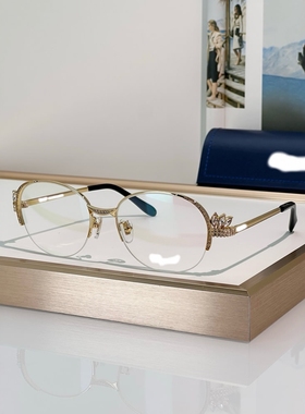 镶钻奢华欧美女椭圆中小高档墨镜