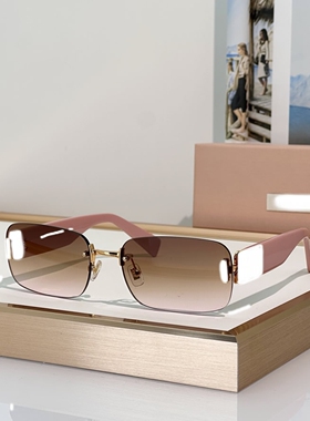 无框方形欧美洋气女潮街拍太阳镜