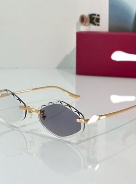 遮阳女个性时尚洋气菱形欧美墨镜