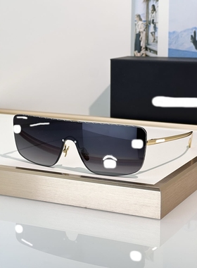 欧美一体护目镜遮阳无框方形墨镜