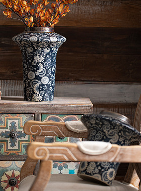 景德镇新中式复古陶瓷花瓶摆件