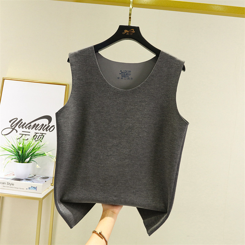 男士德绒背心秋冬加绒加厚圆领保暖内搭加肥加大无痕大码贴身上衣,淘宝优惠券,粉丝福利购,淘宝优惠卷