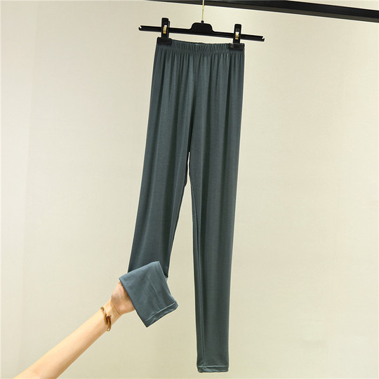 夏季薄款莫代尔打底裤女高腰纯色修身内穿秋裤弹力紧身九分裤秋裤