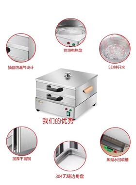 早餐机肠粉机不锈钢1800瓦