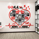 Office wall decoration acrylic 3D stickers