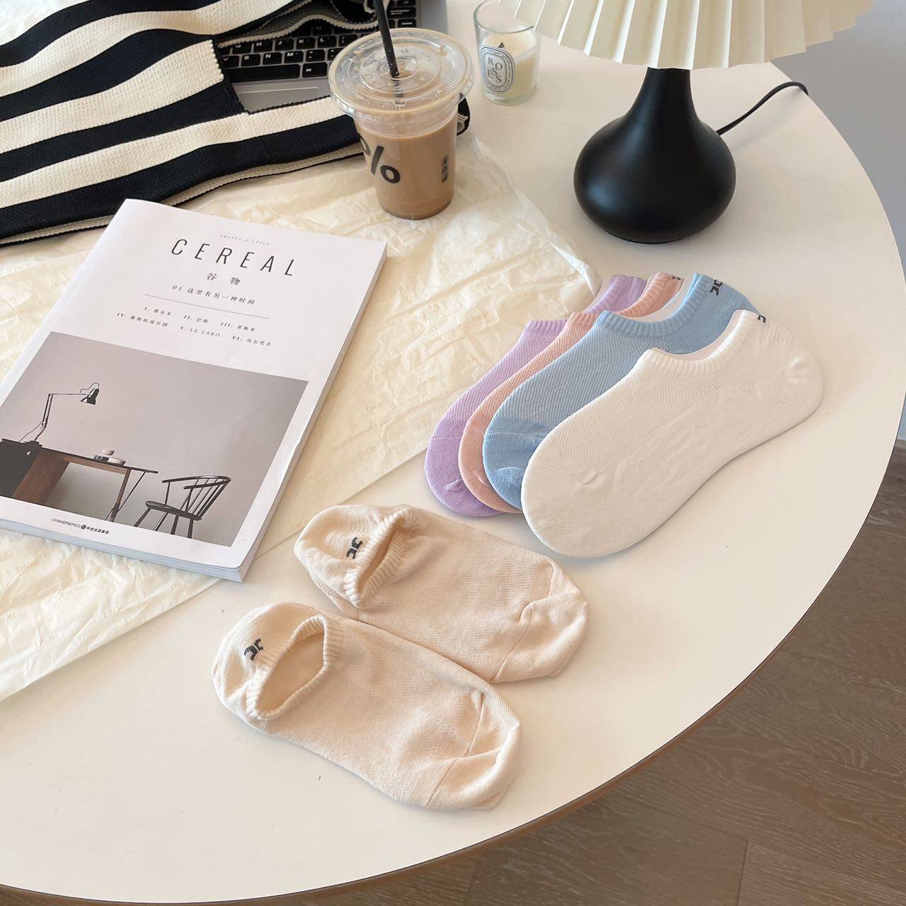 正品团购！keexuennl珂宣尼W6马卡龙船袜吸汗抗菌防臭冰冰短袜女,淘宝优惠券,粉丝福利购,淘宝优惠卷