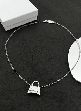 复古气质锁头项链耳环配饰女 时尚个性设计感锁骨链