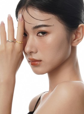 【K社制造】小众设计冷淡风喷砂戒指女S925纯银简约指环通勤款