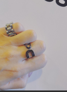 abs男女925银复古戒指