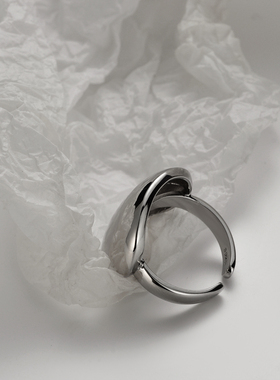 【K社制造】蘑菇戒指925纯银亮面时尚大气质戒高级感蹦迪闪指环