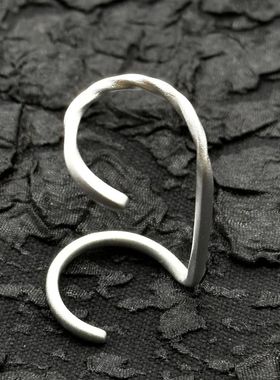 【K社制造】螺纹长线条戒指可调节极简轻奢暗黑风线条男女饰品