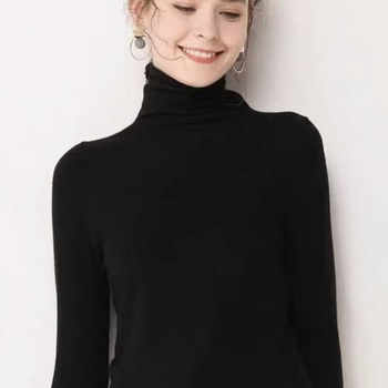 第二件0元 秋冬保暖针织衫女V领长袖毛衣打底衫百搭上衣不起AK6实付49.9元到手包邮