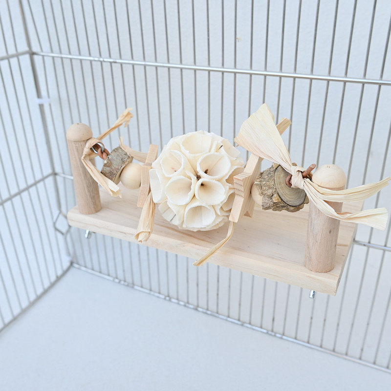 8玖-鹦鹉通草球站台跳台啃咬玩具鸟仓鼠用品木质踏板跳板花椒木,淘宝优惠券,粉丝福利购,淘宝优惠卷
