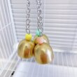 8玖-大中小型鹦鹉玩具铜铃铛不锈钢铁铃铛笼子挂件发声玩具攀爬架
