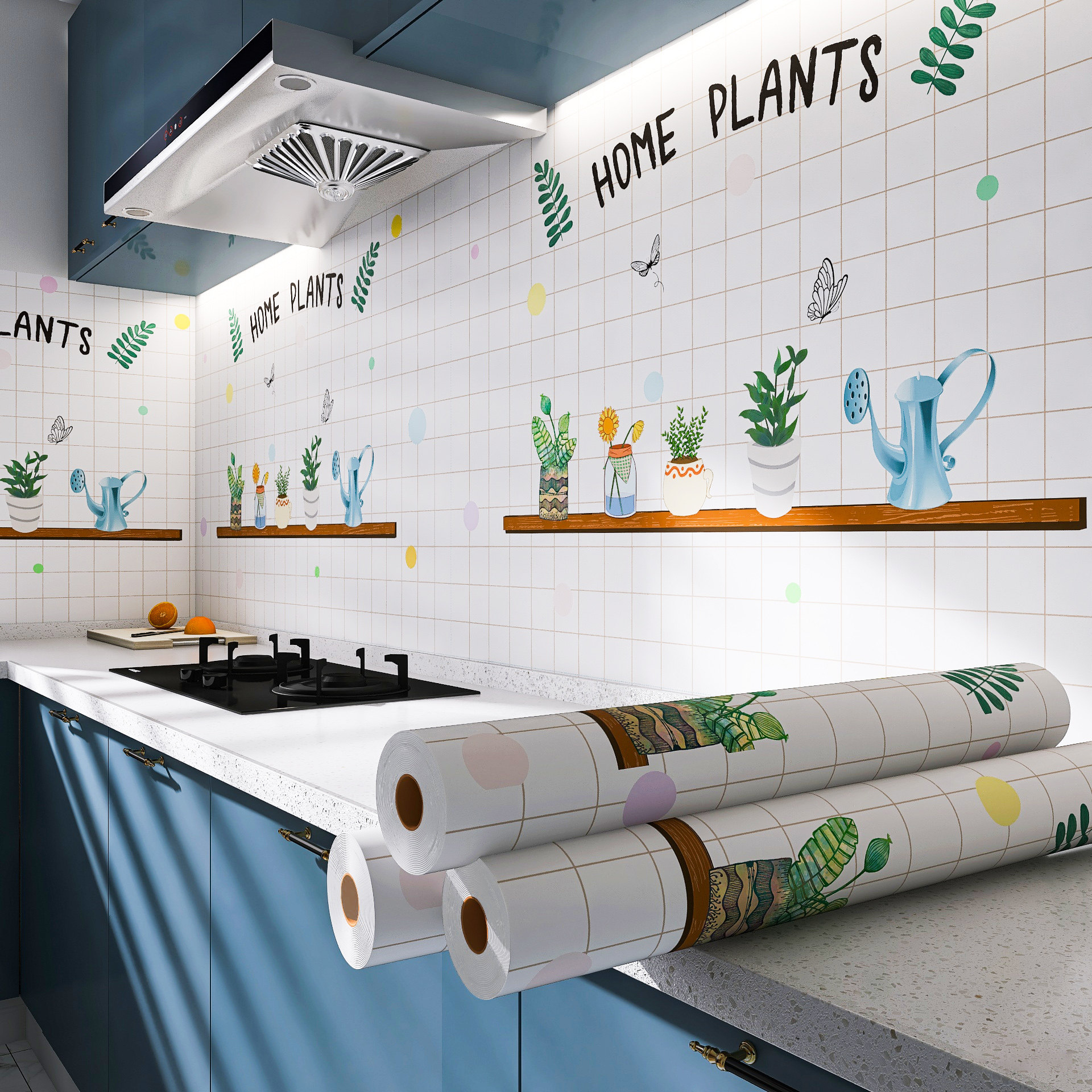 防油贴纸柜灶台用厨房油烟机瓷砖墙贴防油耐脏污墙纸防水自粘壁纸,淘宝优惠券,粉丝福利购,淘宝优惠卷